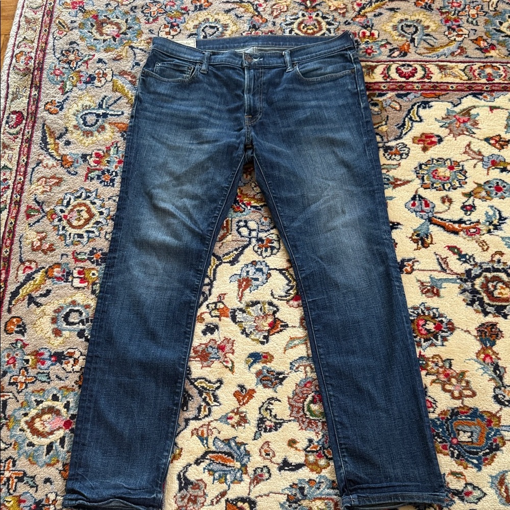Abercrombie & Fitch Dark Blue Slim Straight Jeans